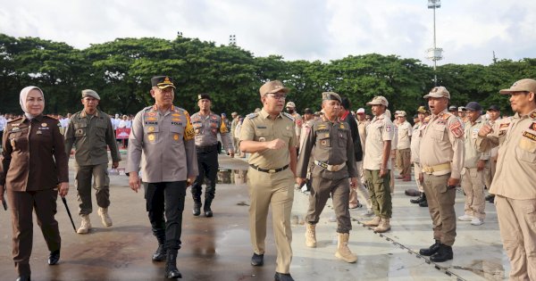 Satpol PP-Satlinmas se-Kota Makassar Siap Wujudkan Pemilu Damai dan Berkualitas