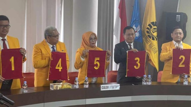 Pilrek UNM: Tiga Guru Besar Melenggang Tiga Besar Bersaing Rebut Kursi Rektor