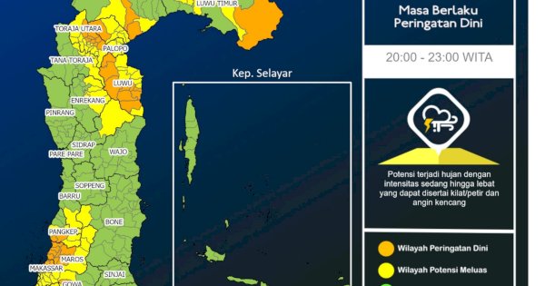 Waspada Angin Kencang di Makassar, BMKG: Potensi Terjadi Hingga 21 Maret