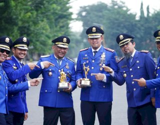 HUT Damkar Indonesia ke 105, Damkar Makassar Sabet Juara 1 Hose Laying