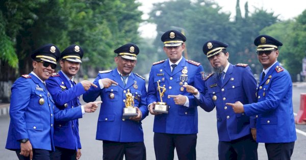 HUT Damkar Indonesia ke 105, Damkar Makassar Sabet Juara 1 Hose Laying