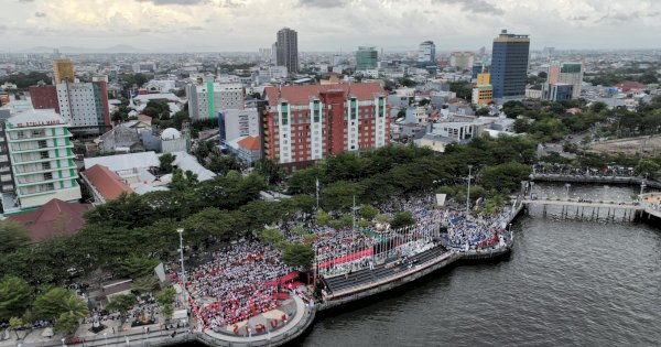 Buka Puasa Kerajaan Arab Saudi di Pantai Losari Makassar Pecahkan Rekor MURI