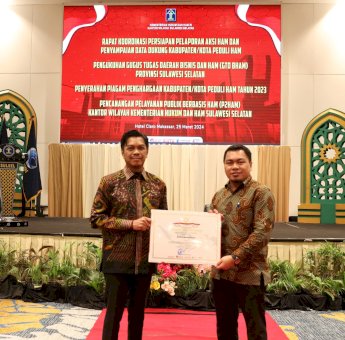 Makassar Raih Penghargaan Kota Peduli HAM 2023