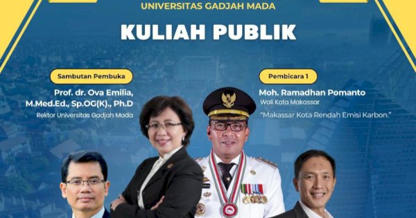 Wali Kota Danny Pomanto Dipercaya Jadi Pembicara di UGM, Bahas Makassar Kota Rendah Emisi Karbon