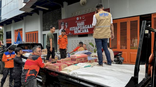 Respon Cepat, BPBD Makassar Kirim Personel dan Bantuan ke Enrekang