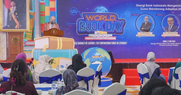 World Book Day 2024: BI Sulsel Ajak Generasi Muda Tingkatkan Daya Literasi