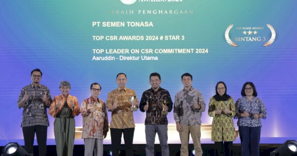 Kepedulian Lewat TJSL, PT Semen Tonasa Raih Dua Penghargaan Sekaligus