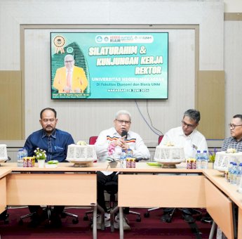 Silaturahmi ke FEB, Rektor UNM: Persahabatan Kita Harus Memiliki Arti Bersinergi untuk Maju Bersama