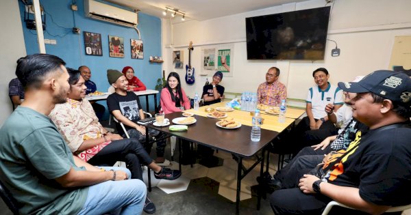 Danny Pomanto Nongkrong Bareng Konten Kreator, Kolaborasi Sosialisasikan Program Pemkot Makassar