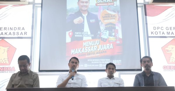 Gerindra Makassar Gelar Jalan Santai Bertajuk Jalan Sehat Bersama ASA, Siap Hadirkan 100 Ribu Warga
