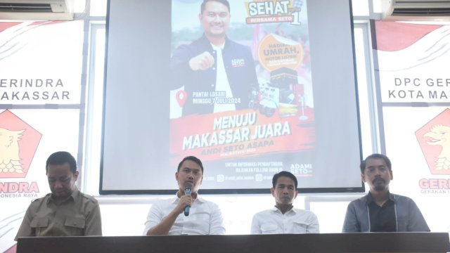 Gerindra Makassar Gelar Jalan Santai Bertajuk Jalan Sehat Bersama ASA, Siap Hadirkan 100 Ribu Warga