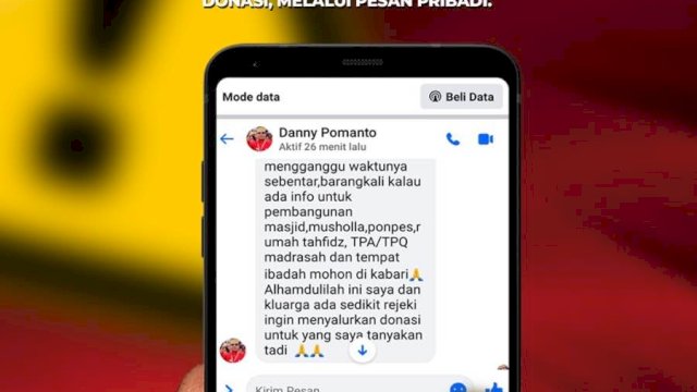 Lagi! Nama Wali Kota Makassar Danny Pomanto Dicatut Oknum Tidak Bertanggung Jawab di Facebook