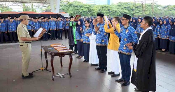 Pengambilan Sumpah Jabatan 1.852 PPPK Tenaga Guru, Danny Pomanto: Bawa Nilai-Nilai Ciptakan SDM Unggul