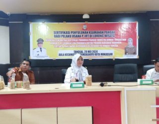 Gelar Sertifikasi Penyuluhan Keamanan Pangan, Dinkes Fasilitasi Pelaku Usaha IRT dapat Izin