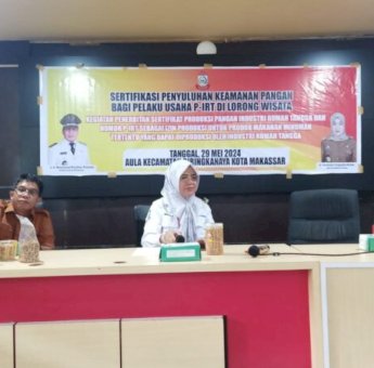 Gelar Sertifikasi Penyuluhan Keamanan Pangan, Dinkes Fasilitasi Pelaku Usaha IRT dapat Izin