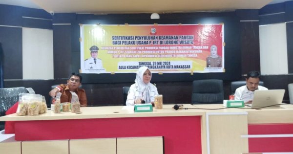 Gelar Sertifikasi Penyuluhan Keamanan Pangan, Dinkes Fasilitasi Pelaku Usaha IRT dapat Izin