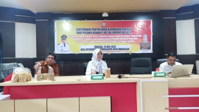 Gelar Sertifikasi Penyuluhan Keamanan Pangan, Dinkes Fasilitasi Pelaku Usaha IRT dapat Izin