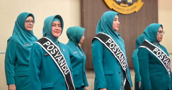 Indira Yusuf Ismail Dilantik Jadi Ketua Pembina Posyandu Kota Makassar