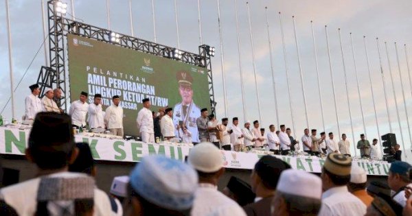 Sebanyak 5.975 Pj RT/RW se Kota Makassar dilantik sebagai amil zakat perorangan.