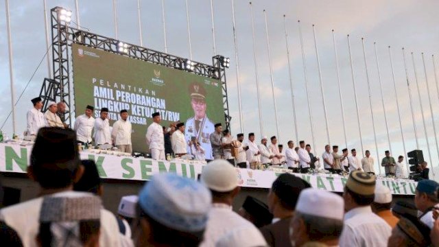 Sebanyak 5.975 Pj RT/RW se Kota Makassar dilantik sebagai amil zakat perorangan.&nbsp;