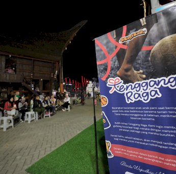 Berbagai Keceriaan Lewat Tenggang Raga, Dispora Ajak Pengunjung F8 Berbagi Alat Olahraga