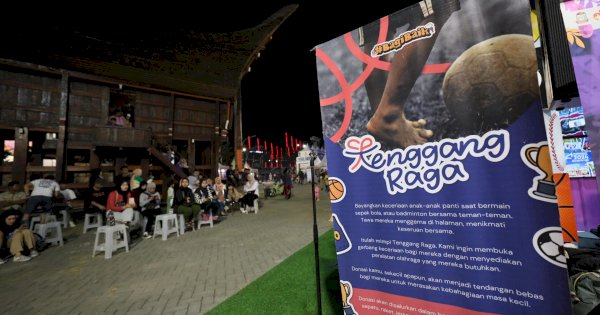 Berbagai Keceriaan Lewat Tenggang Raga, Dispora Ajak Pengunjung F8 Berbagi Alat Olahraga