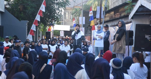 Rezki Mulfiati Lutfi Ikut Senam Sehati, Dekatkan Diri ke Masyarakat