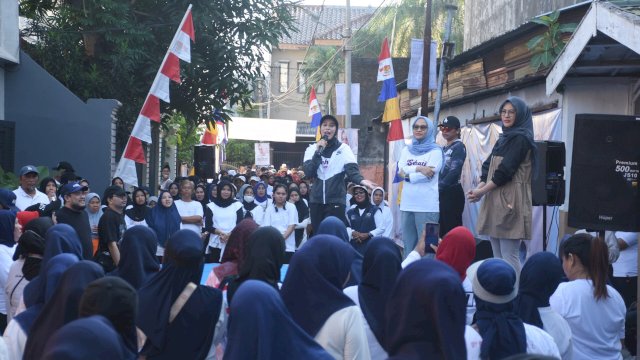 Rezki Mulfiati Lutfi Ikut Senam Sehati, Dekatkan Diri ke Masyarakat