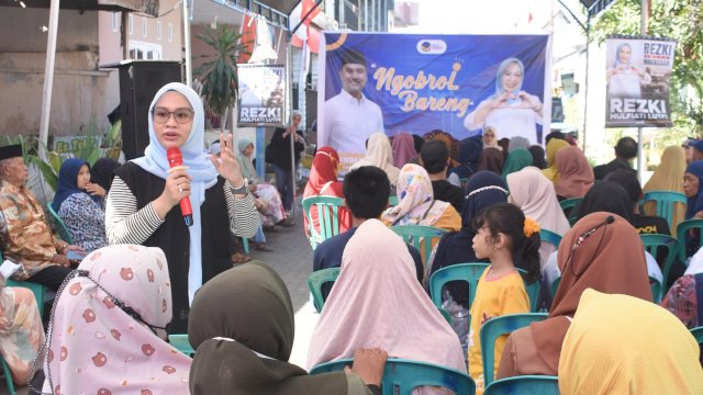 Rezki Mulfiati Lutfi Sapa Warga Tiga Kelurahan, Dengar Curhatan Soal Pendidikan hingga Sosial