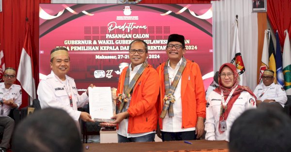 Sah, Pasangan Danny Pomanto-Azhar Arsyad Resmi Daftar Pilgub Sulsel 2024