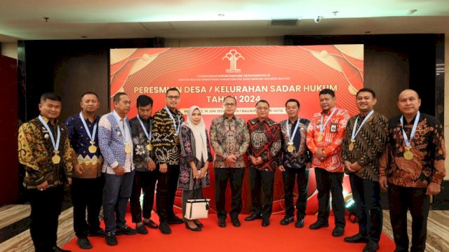 Menkumham Yasonna Laoly Resmikan 12 Kelurahan di Kota Makassar Jadi Desa/Kelurahan Sadar Hukum