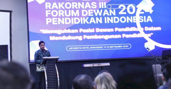 Firman Pagarra Harap Rakornas Forum Dewan Pendidikan Hasilkan Gagasan Untuk Kemajuan Pendidikan