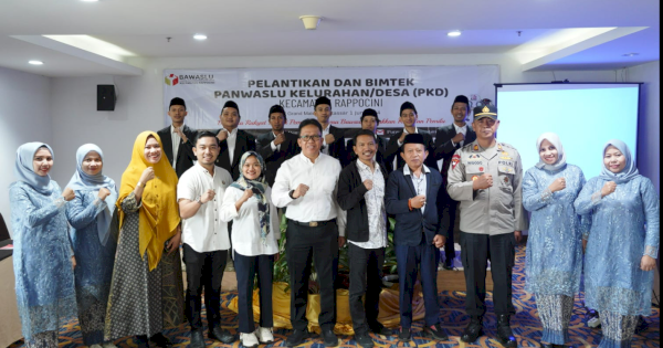 Camat Rappocini Hadiri Pelantikan Panwaslu Kelurahan Tahun 2024