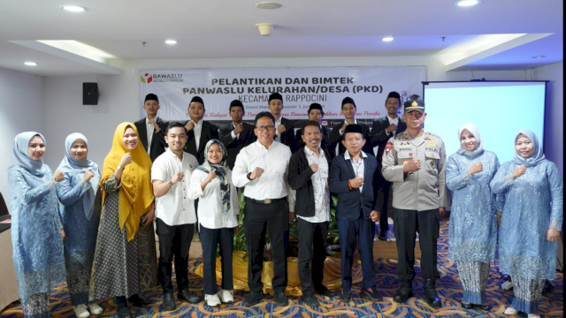 Camat Rappocini Hadiri Pelantikan Panwaslu Kelurahan Tahun 2024