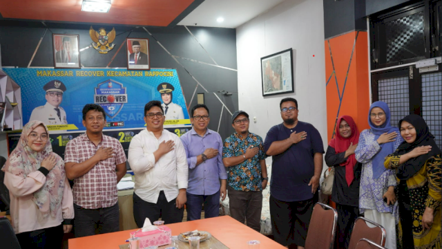 Didampingi Sekcam, Camat Rappocini Terima Kunjungan Rombongan KPU Makassar