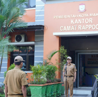 Camat Rappocini Pimpin Apel Pagi, Sampaikan Terima Kasih ke Jajaran