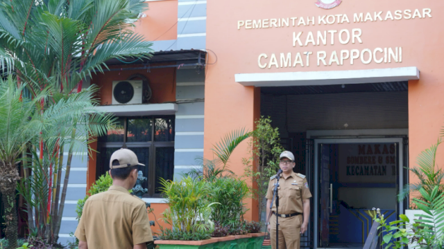 Camat Rappocini Pimpin Apel Pagi, Sampaikan Terima Kasih ke Jajaran