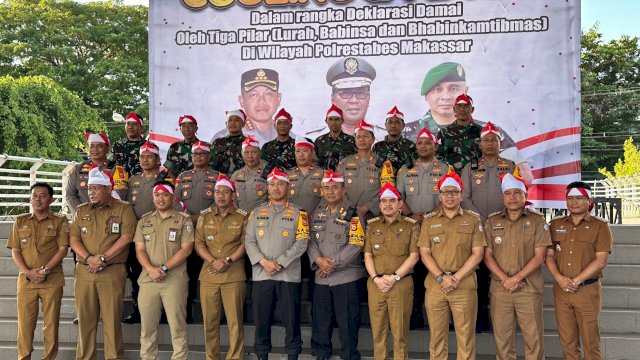 Camat Rappocini Hadiri Deklarasi Damai Tiga Pilar Jelang Pilkada Serentak 2024