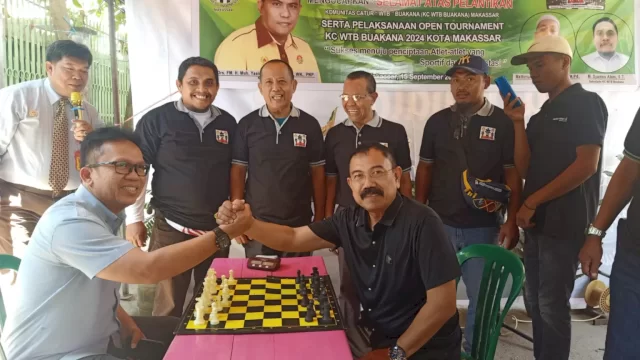 Camat Rappocini Hadiri Pelantikan Komunitas Catur KC WTB Buakana