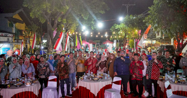 Camat dan Ketua TP PKK Rappocini Hadiri Pesta Rakyat HUT RI ke-79 Kelurahan Kassi-Kassi