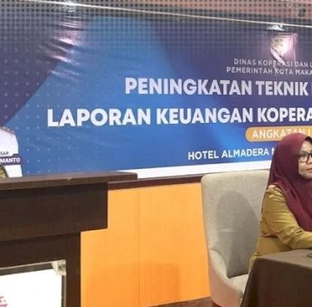 Diskop Makassar Beri Bekal Pelaku UMKM Tingkatkan Penyusun Laporan Keuangan Koperasi