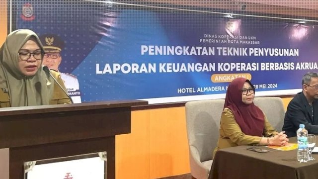 Diskop Makassar Beri Bekal Pelaku UMKM Tingkatkan Penyusun Laporan Keuangan Koperasi