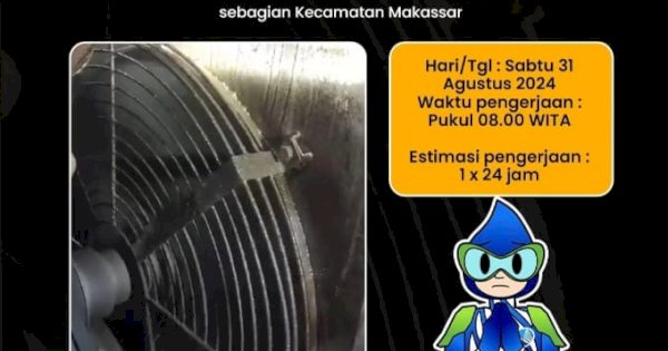 PDAM Makassar Lakukan Perbaikan Kebocoran di Sungai Moncongloe