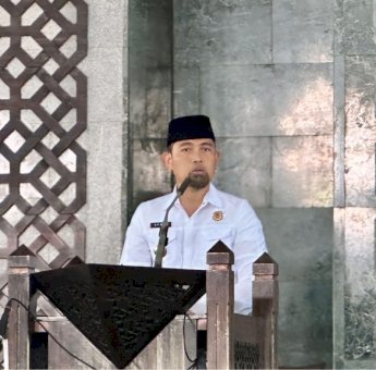 Pjs Wali Kota Makassar Ajak Jemaah Masjid Al-Markaz Wujudkan Suasana Damai di Pilkada Serentak