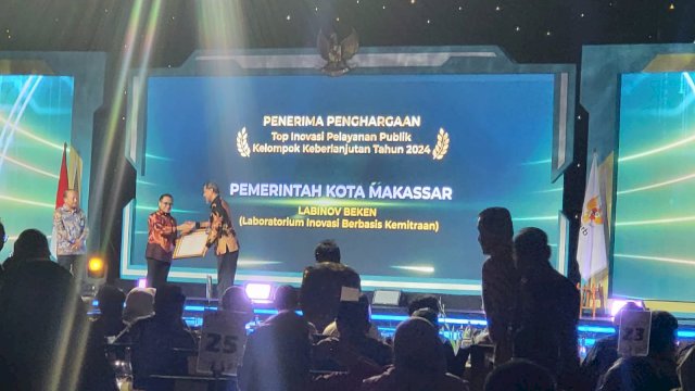 Pemkot Makassar Raih Penghargaan Lima Terbaik Inovasi Kelompok Berkelanjutan