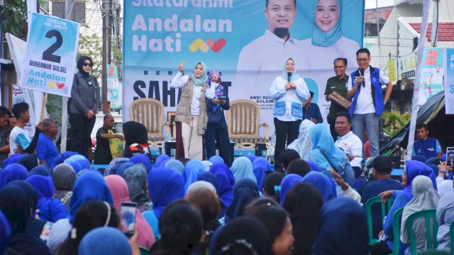 Legislator Demokrat Fatma Wahyuddin Temu Akbar Bersama Ribuan Konstituen di Tallo