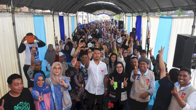 Seto-Rezki Temu Warga Jalan Andi Tadde, Ajak Warga ke TPS