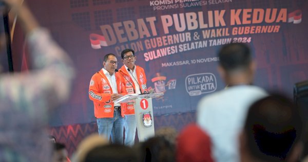 Pasangan DIA Komitmen Bangun Sembilan Kawasan di Sulsel saat Debat Kedua Pilgub