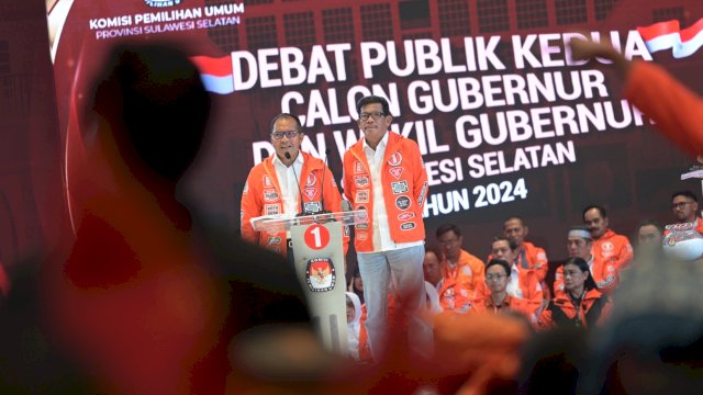 Calon Gubernur dan Wakil Gubernur Sulsel Moh Ramdhan Pomanto-Azhar Arsyad