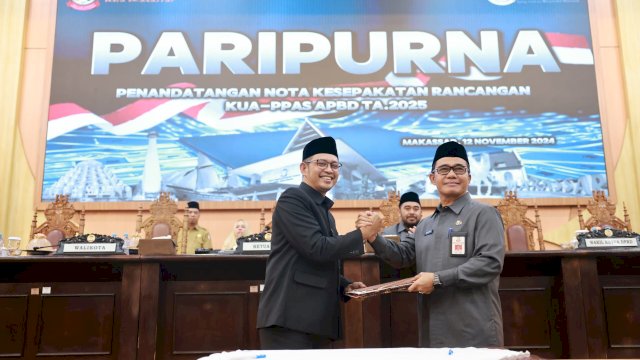 Pemkot-DPRD Sepakati KUA-PPAS APBD Kota Makassar TA 2025
